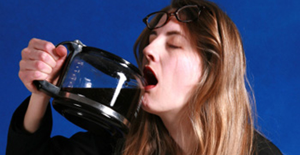 Drink niet teveel koffie!